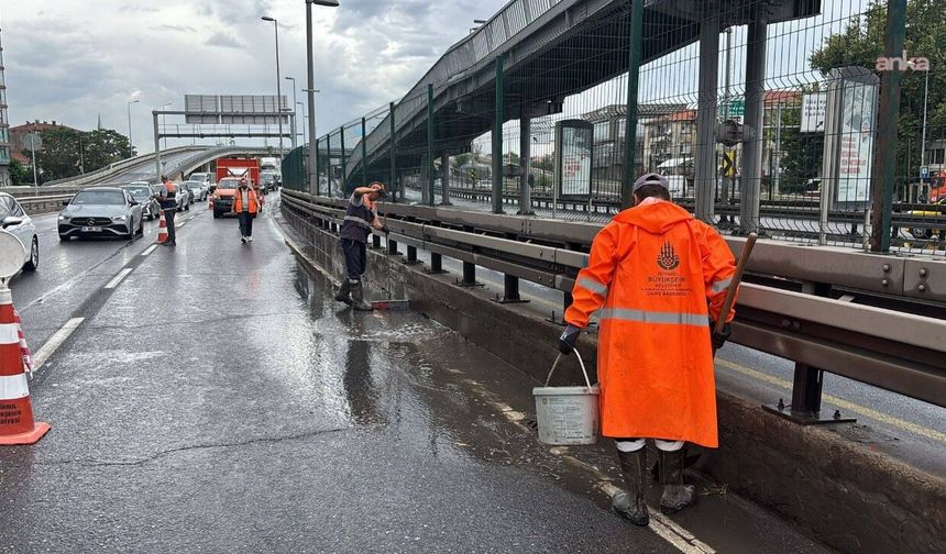 İstanbul'da kuvvetli sağanak etkili oluyor