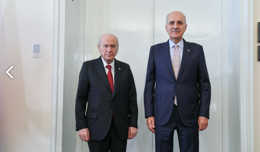 Numan Kurtulmuş Devlet Bahçeli'yi ziyaret etti: "Terörsüz Türkiye" gündemi masada
