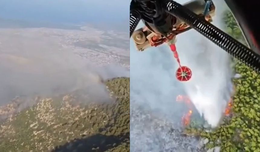 Kaş alevler içinde!
