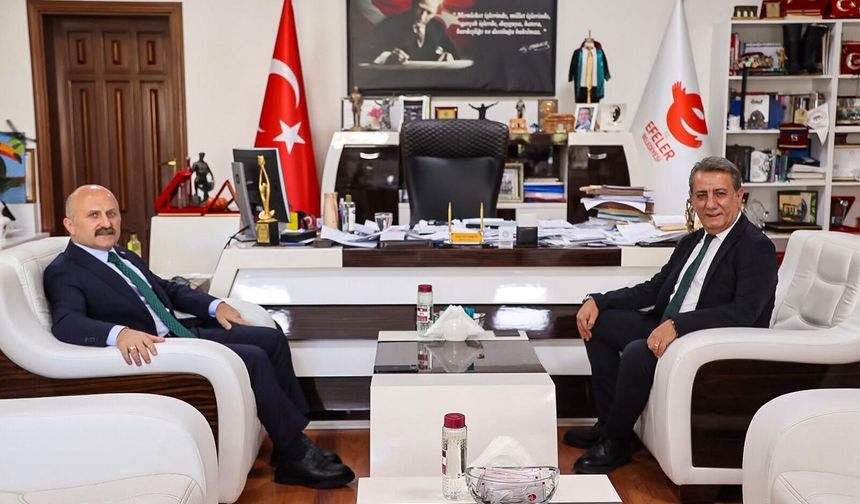 Vali Varol'dan Başkan Yetişkin'e nezaket ziyareti
