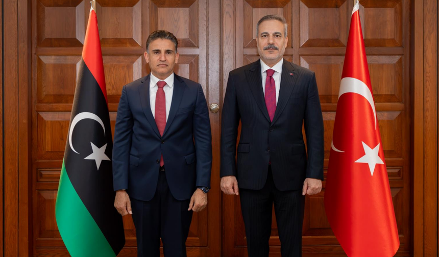 Bakan Fidan, Libya Silahlı Kuvvetleri Genelkurmay Başkan Vekili Nemruş'u kabul etti