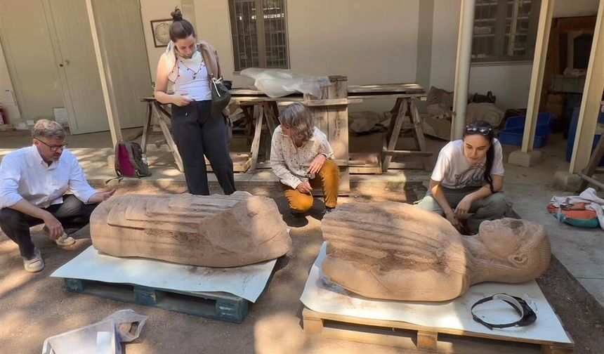 Sardes'te 2 bin 500 yıllık heykel gün yün yüzüne çıkarıldı