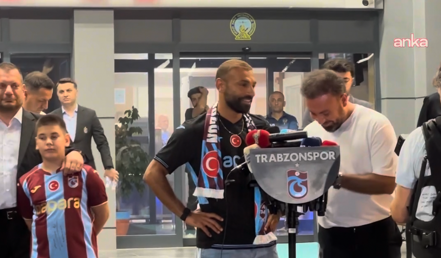 Trabzonspor'un yeni transferi Mohamed Salah Trabzon'a ulaştı