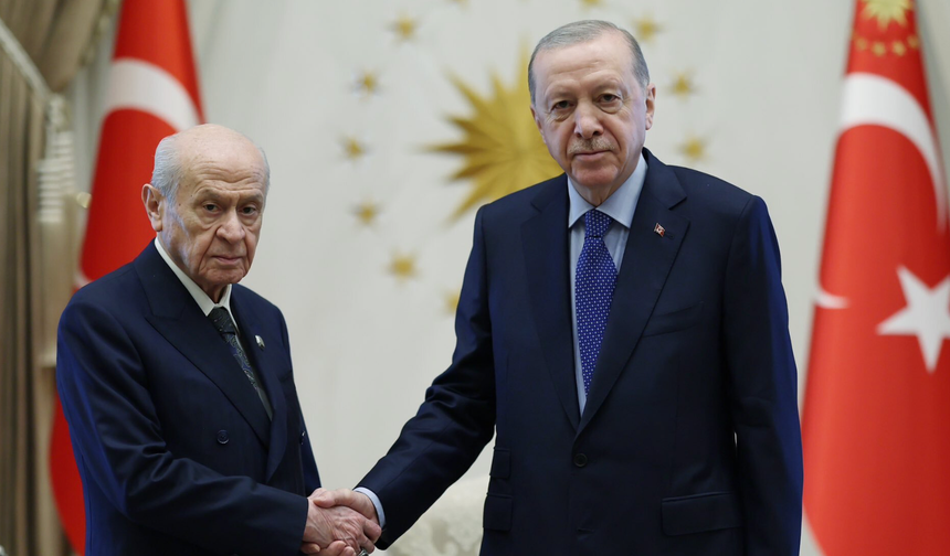 Erdoğan, Bahçeli'yi kabul etti