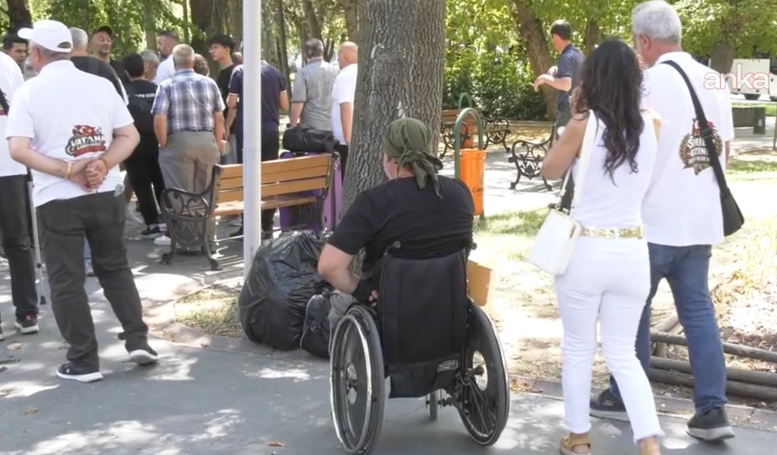 Gaziler Kurtuluş Parkı'nda eylemlerine devam ediyor