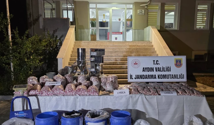 Aydın’da 1,4 milyon sentetik hap ele geçirildi