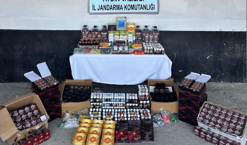 Söke’de sahte alkol operasyonu!