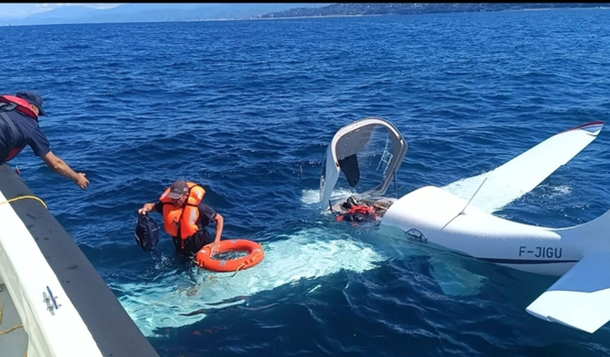 Rize açıklarına acil iniş yapan uçağın pilotu AB Sayıştayı yetkilisi çıktı