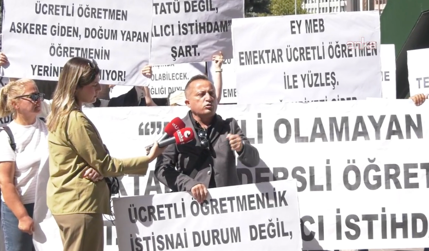 Ücretli Öğretmenler Dayanışma Derneği MEB önünden seslendi!