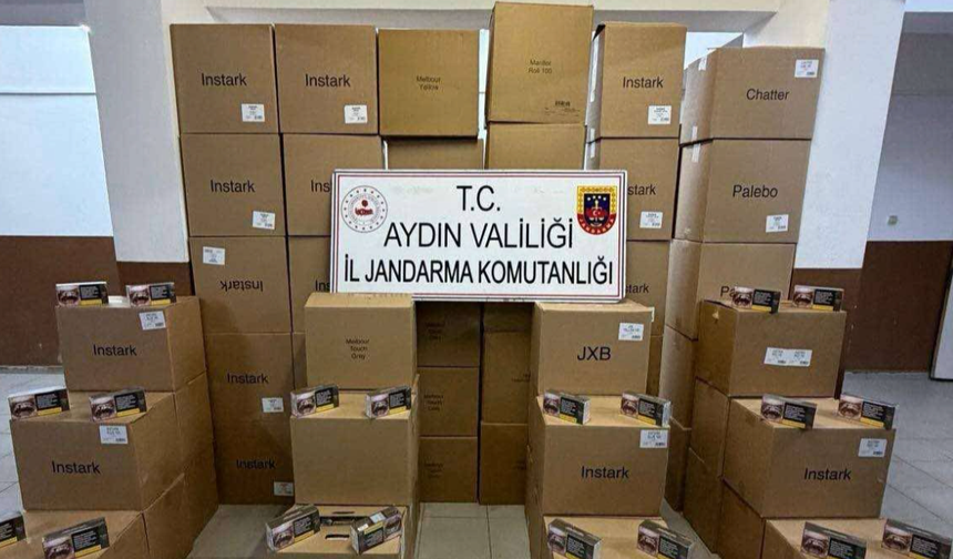 Aydın’da durdurulan araçtan 630 bin boş makaron çıktı