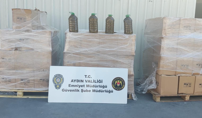 Aydın’da sahte zeytinyağı operasyonu
