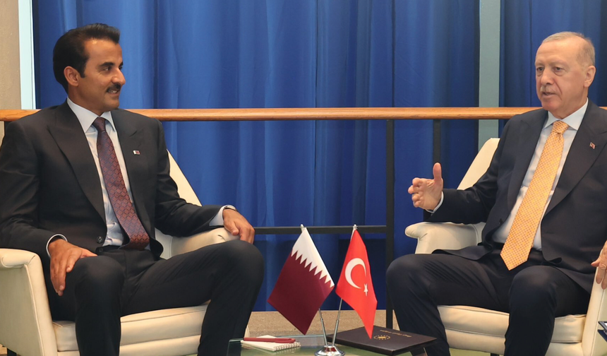 Cumhurbaşkanı Erdoğan, Katar Emiri Al Sani ile bir araya geldi