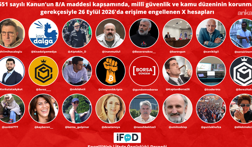 İfade Özgürlüğü Derneği: Çok sayıda X hesabı erişime engellendi