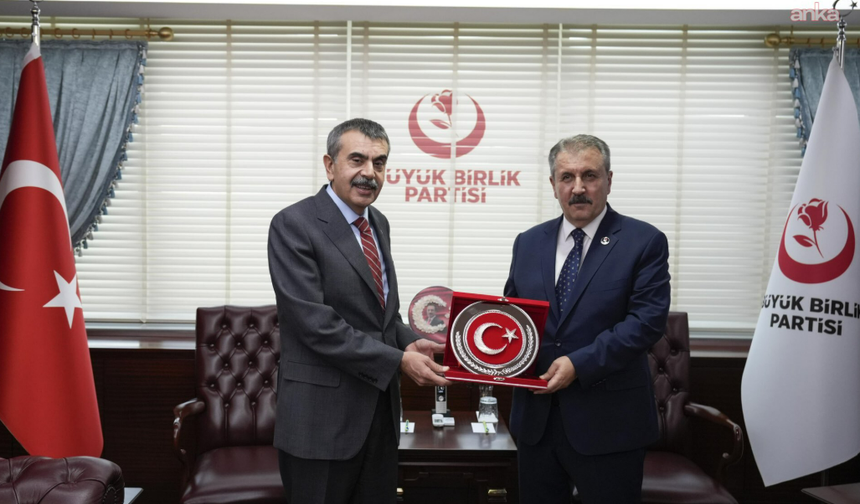 Mustafa Destici, Milli Eğitim Bakanı Yusuf Tekin'i ağırladı