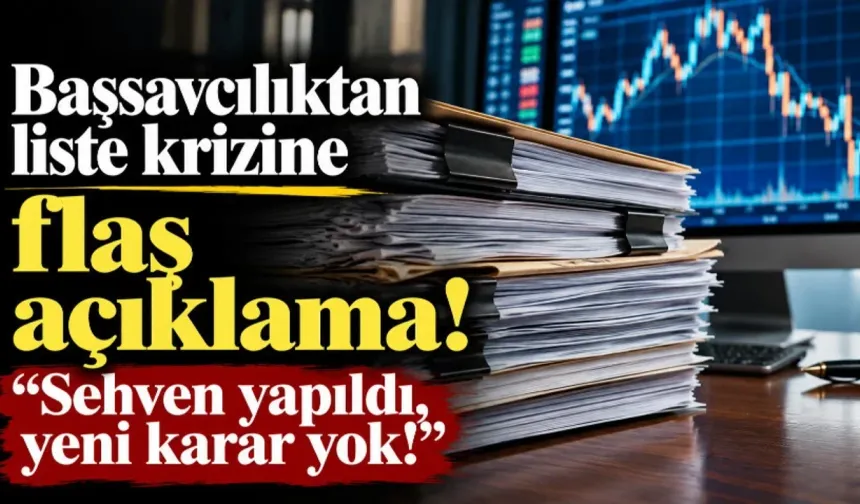 Başsavcılık Son Noktayı Koydu: "Yeni Bir Karar Yok, 141 Kişilik Liste Sehven Gönderildi!"
