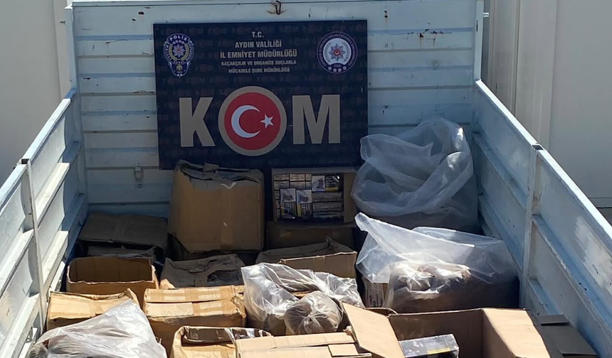 Efeler’de kaçak tütün operasyonu! 3 yakalama