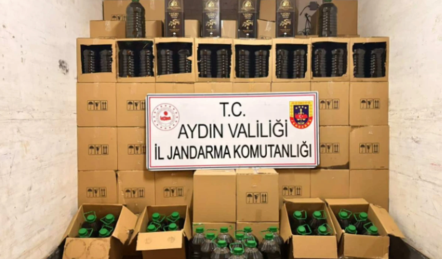 Aydın'da 1 milyon 600 bin TL’lik sahte zeytinyağı ele geçirildi