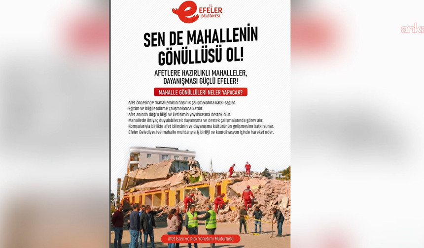 Efeler’de "Mahalle Afet Gönüllülük Sistemi" hayata geçiyor
