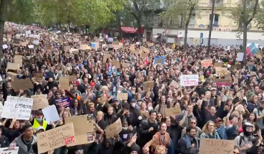Fransa’da protestoların ardından kısmi sokağa çıkma yasağı!