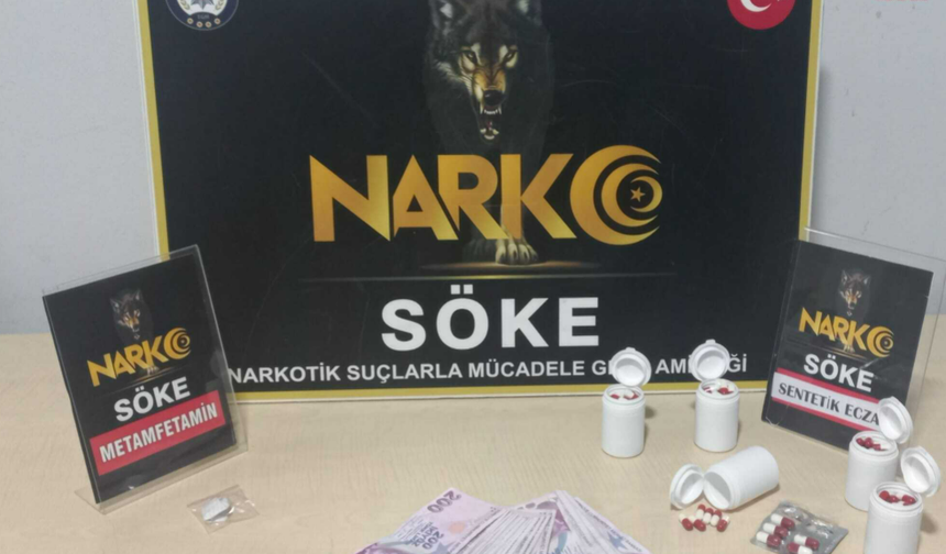 Aydın'da narkotik operasyonu: 2 bin 55 sentetik ecza hapı ele geçirildi