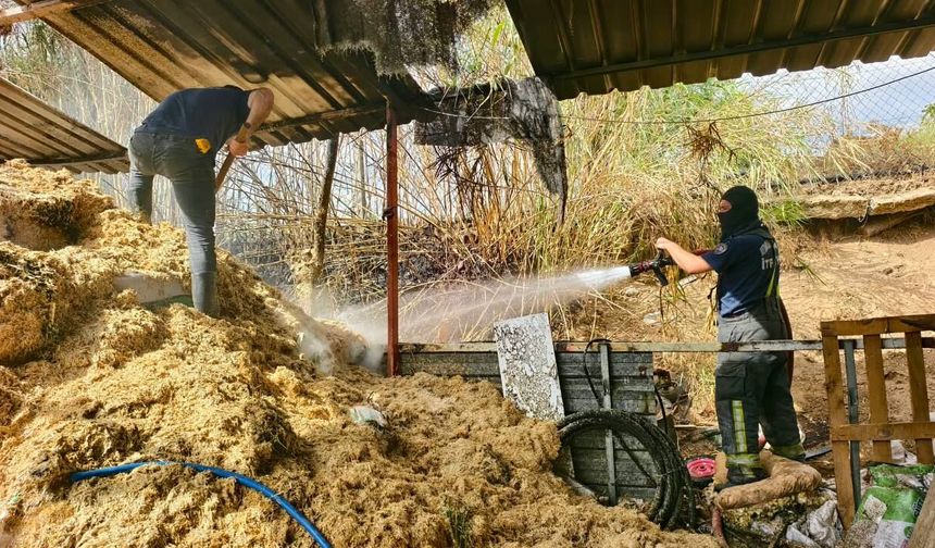 Bozyurt’ta besi çiftliğinde yangın