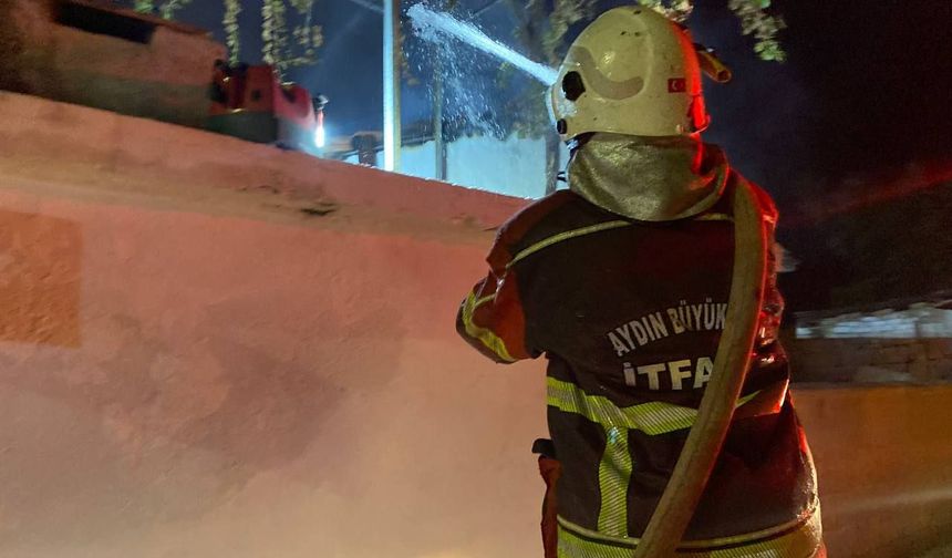 Nazilli'de soba yangını: Ev kullanılamaz hale geldi