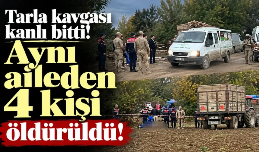 Köyde Katliam: Aynı Aileden 4 Kişi Öldü